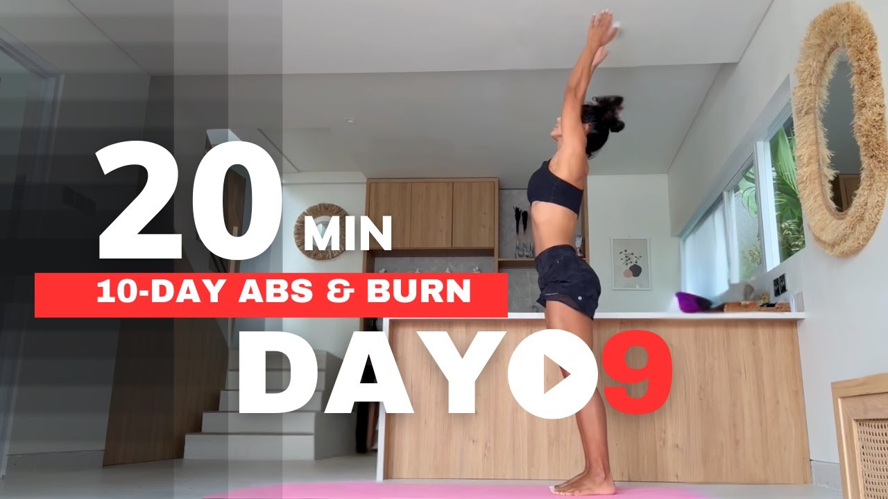 20-Minute At-Home Abs — Day 9 | Flat Belly Challenge (No Equipment)