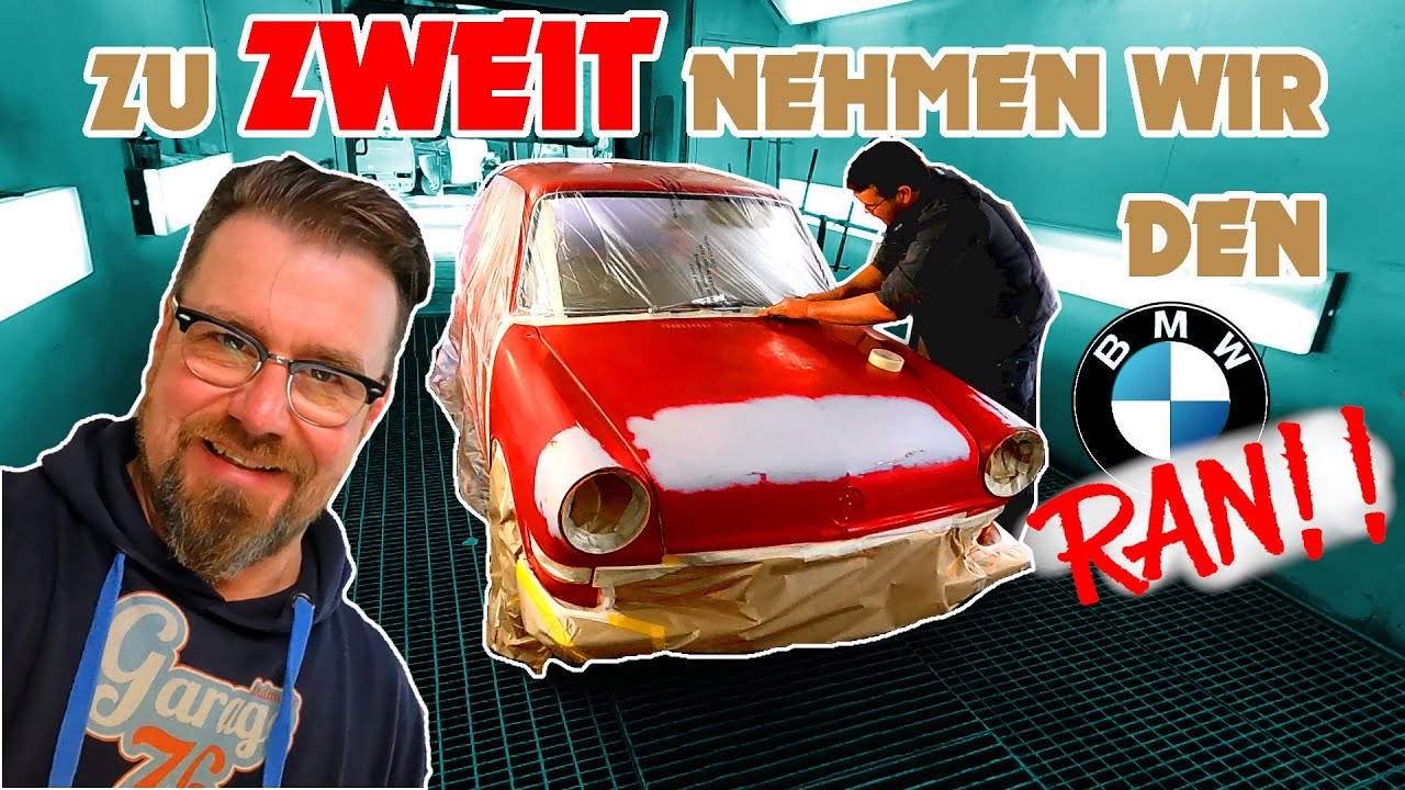 Die LACKIERUNG | BMW 700 wird heute fertig mit Hilfe von Richard