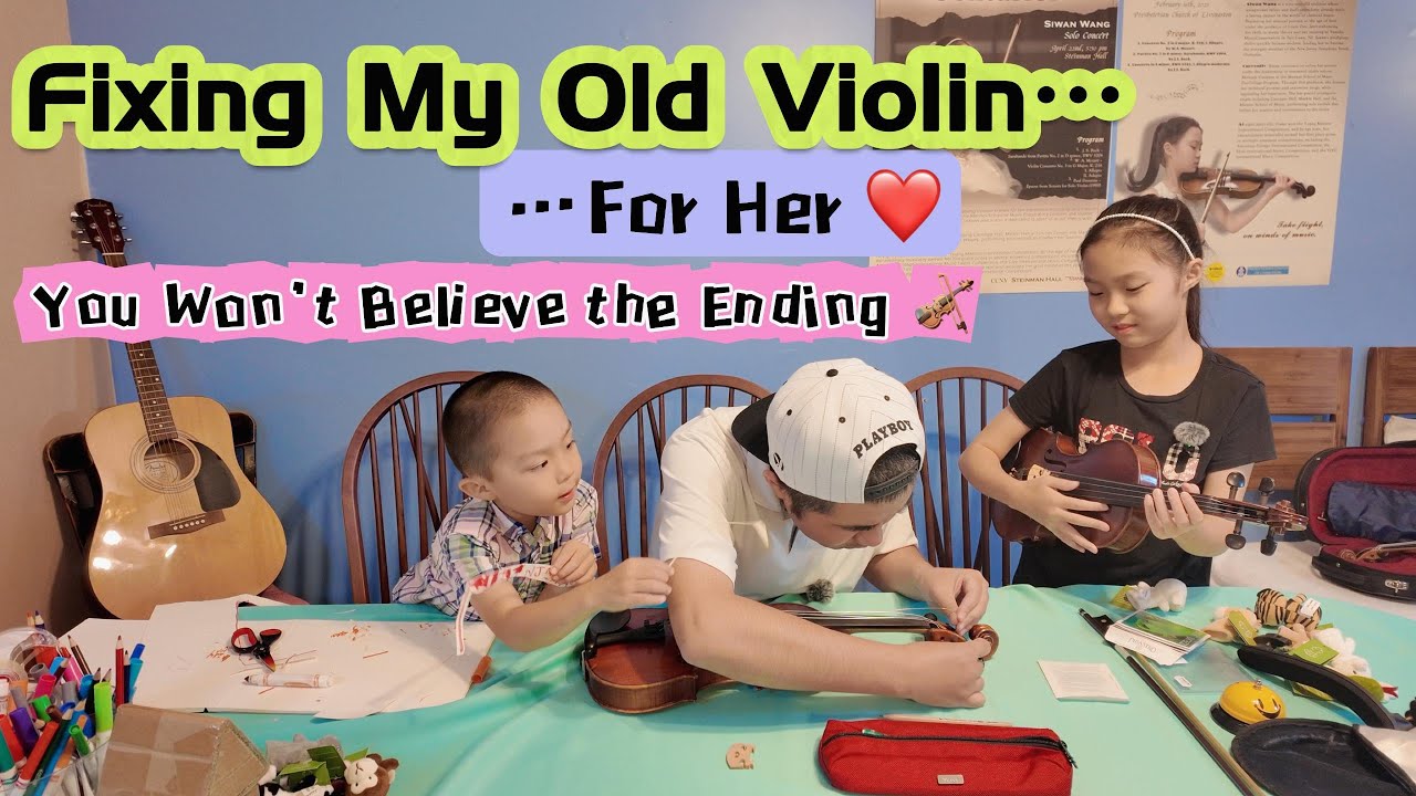 Fixing My Old Violin for Her 🎻 You Won’t Believe the Ending