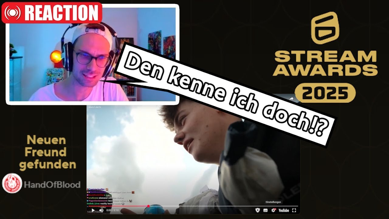 War DER nicht auch in MEINEM VIDEO!? | StreamAwards | Chesra reagiert