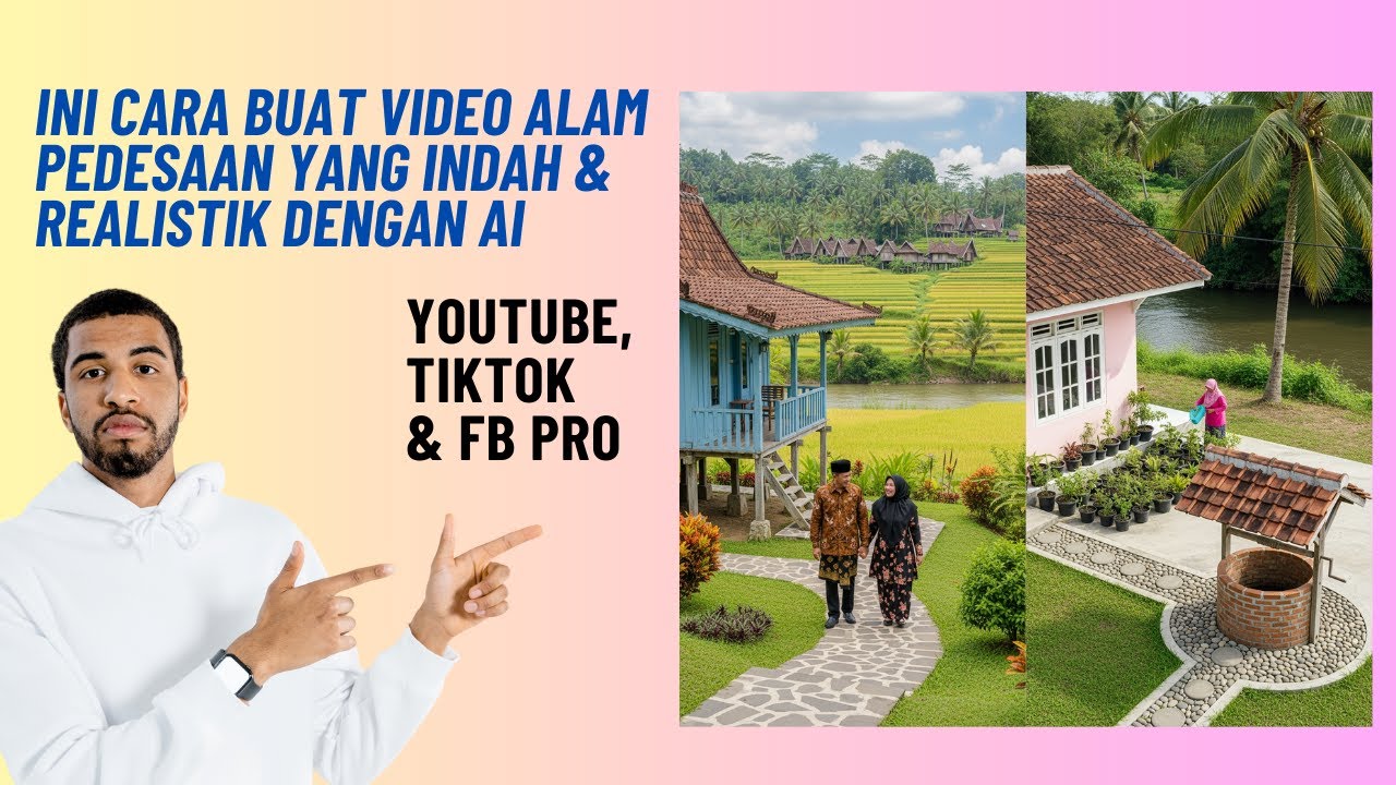 CARA MEMBUAT VIDEO ALAM PEDESAAN YANG SANGAT INDAH DENGAN AI