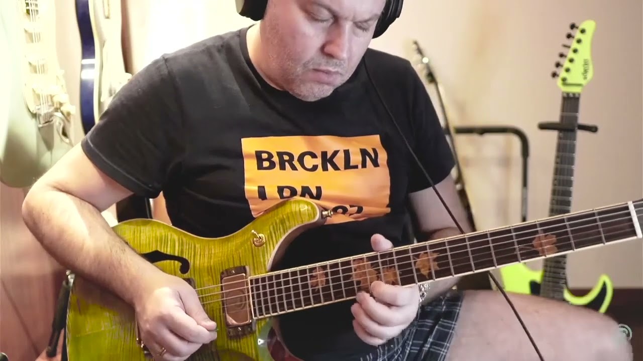 Solo relax on RP custom RPS &ldquo;Autumn Maple&rdquo; ARB pickups Blues Backer