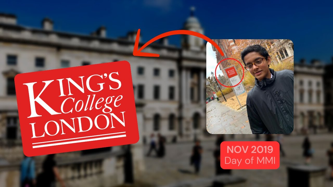 Talking about my King's College London MMI experience (current medical student)