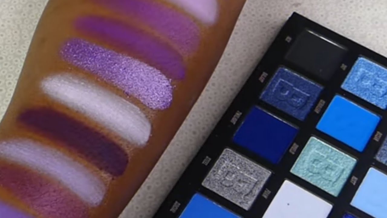 BEAUTY BAY MIDNIGHT PALETTE SWATCHES