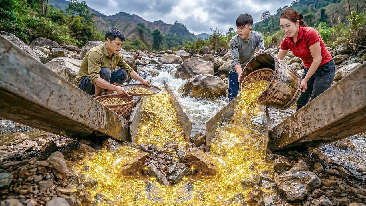 Harvesting Pure Gold on Mountain River | This Discovery Made Me Rich Overnight