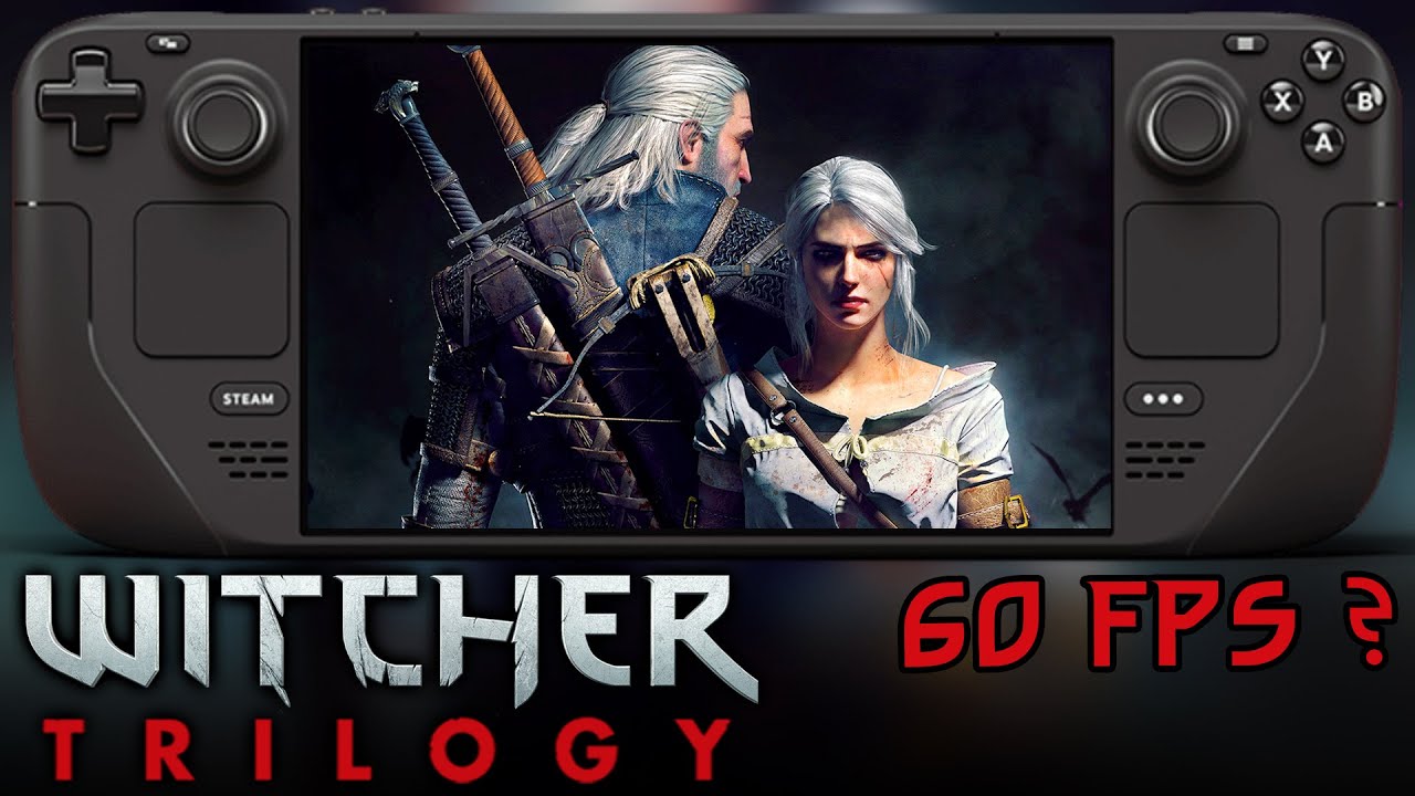 The Witcher Trilogy on LCD Steam Deck is INCREDIBLE - 1 2 3 - Wild Hunt - Assassins Of Kings