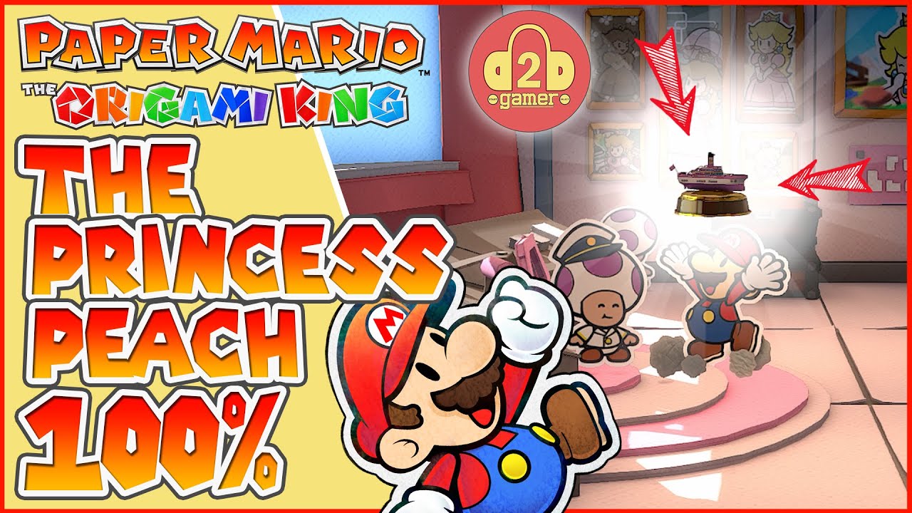 100% The Princess Peach Walkthrough (Including ALL Treasures!) | Paper Mario: The Origami King