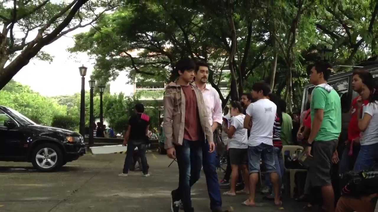 090613 Daniel Padilla Ian Veneracion shooting for Got to Believe @ DLSU D