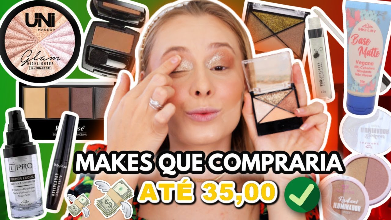 MAQUIAGENS que VOCÊ DEVE COMPRAR EM 2021 *de ATÉ R$ 35,00*