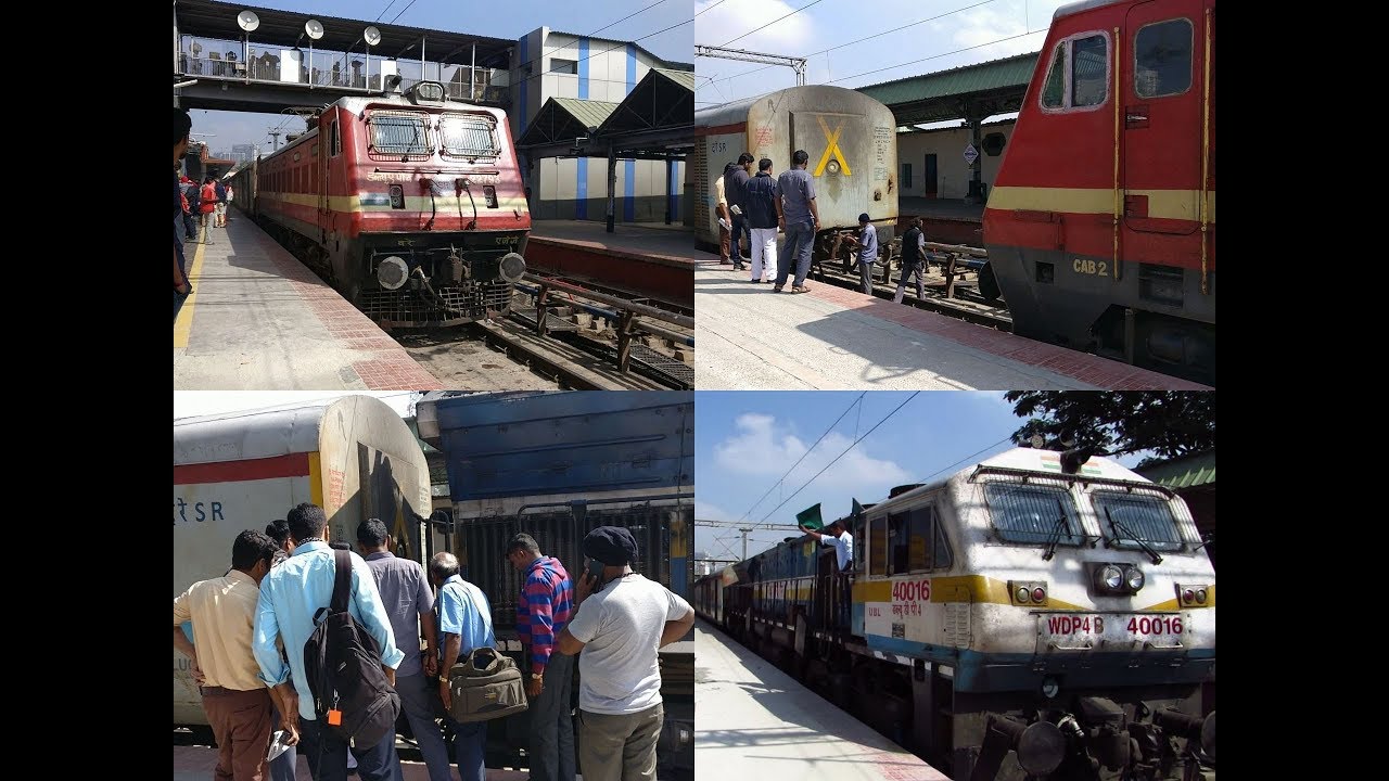 ONE LAST TIME : Mysore Shatabdi loco change from Electric to Diesel at Bangalore!