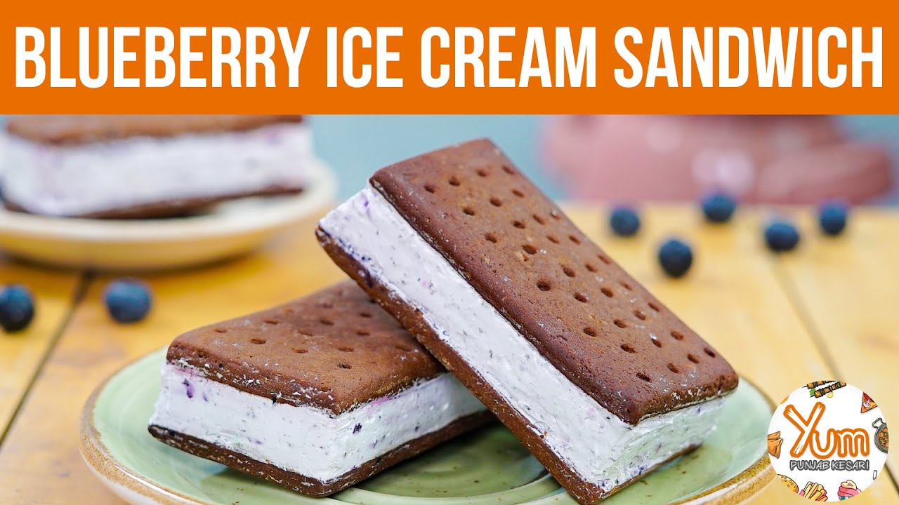 Blueberry Ice Cream Sandwich