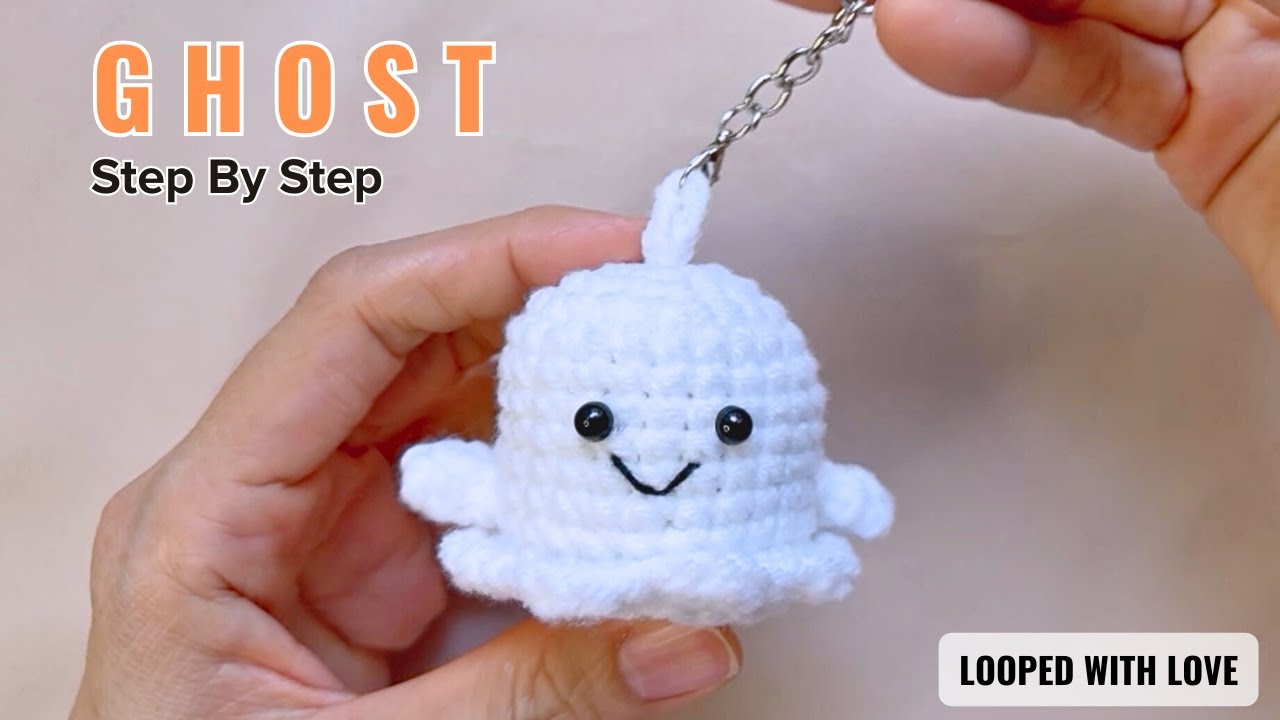 How to Crochet Ghost 👻 Easy Halloween Tutorial (Beginner Friendly)