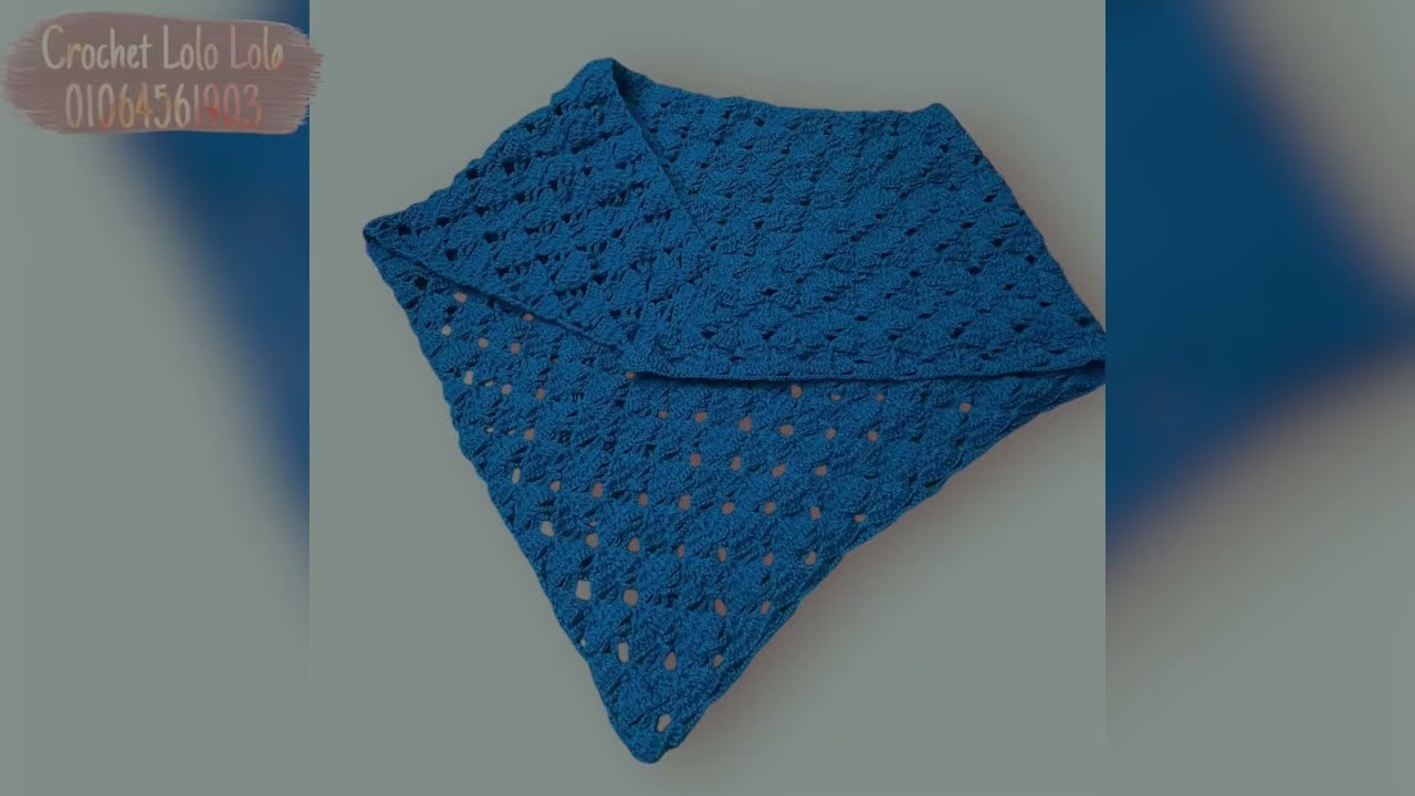 ورشة شال بغرزة جديدة 🧶