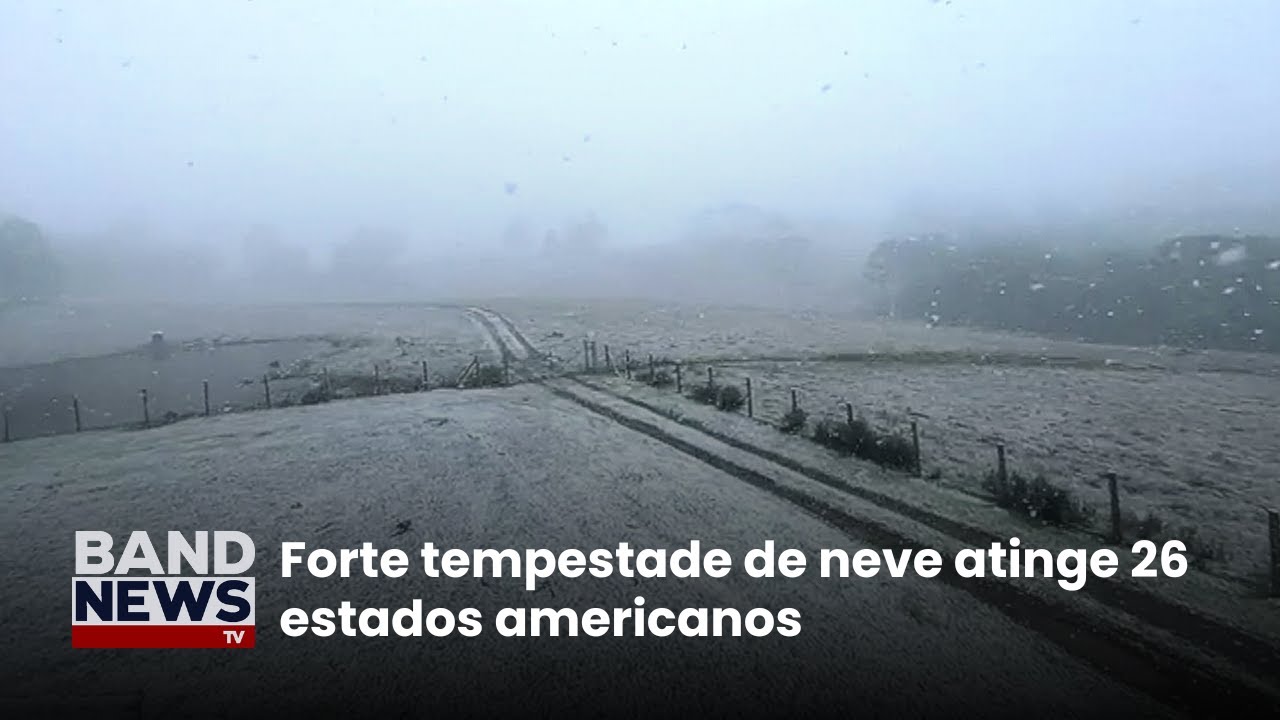 Forte tempestade de neve atinge 26 estados americanos | BandNewsTV