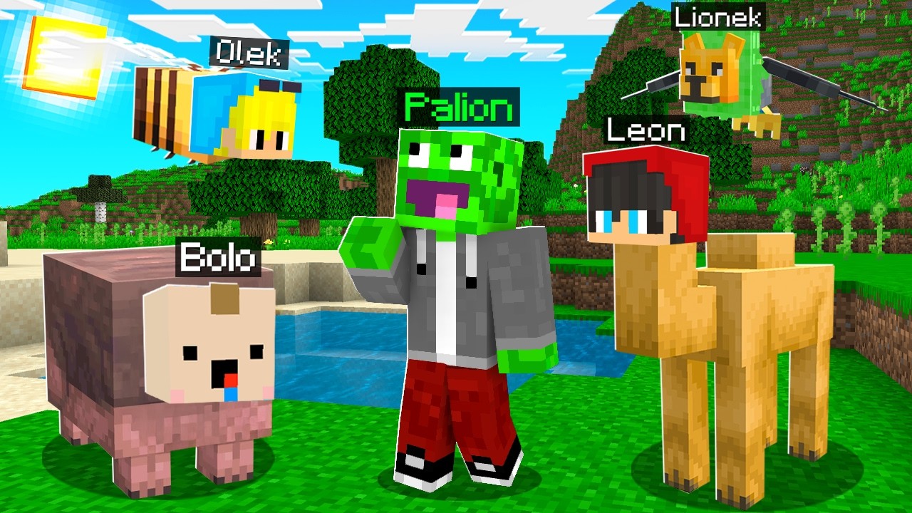 ZMIENIŁEM CAŁE PALIONOWO w ZWIERZĘTA w Minecraft!
