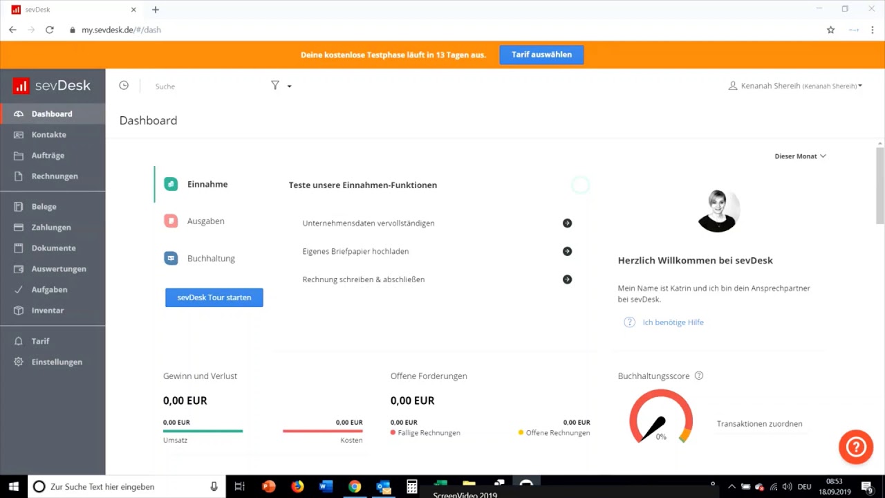 SevDesk-1تعلم معنا البرنامج المحاسبي الأقوى في ألمانيا للمشاريع الصغيرة و متوسطة الحجم