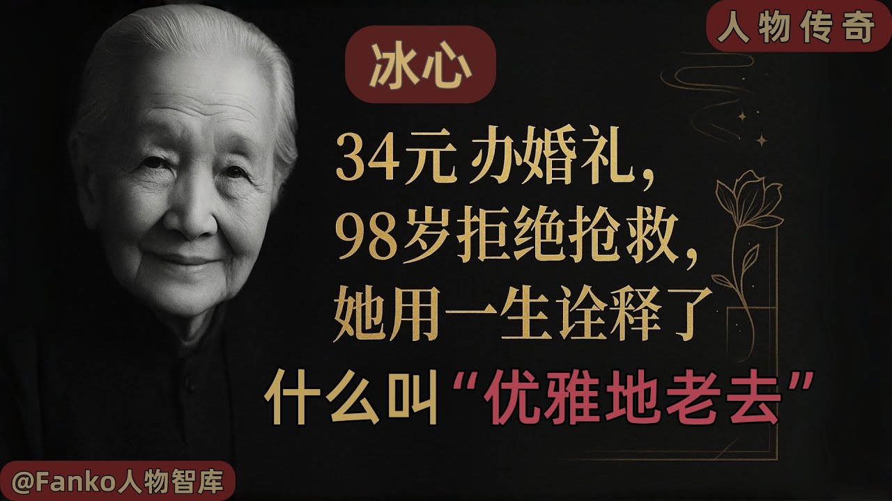【深度解析】冰心｜從34元婚禮到98歲《我請求》：她怎樣把「老去」變成新生？（#冰心 #人物傳記 #優雅地老去 #人生智慧 #女性力量 #吳文藻 #深度解析 #衰老焦勞 #生命哲學 #民國 #文學 ）