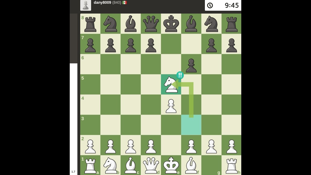 Notation from chess competition