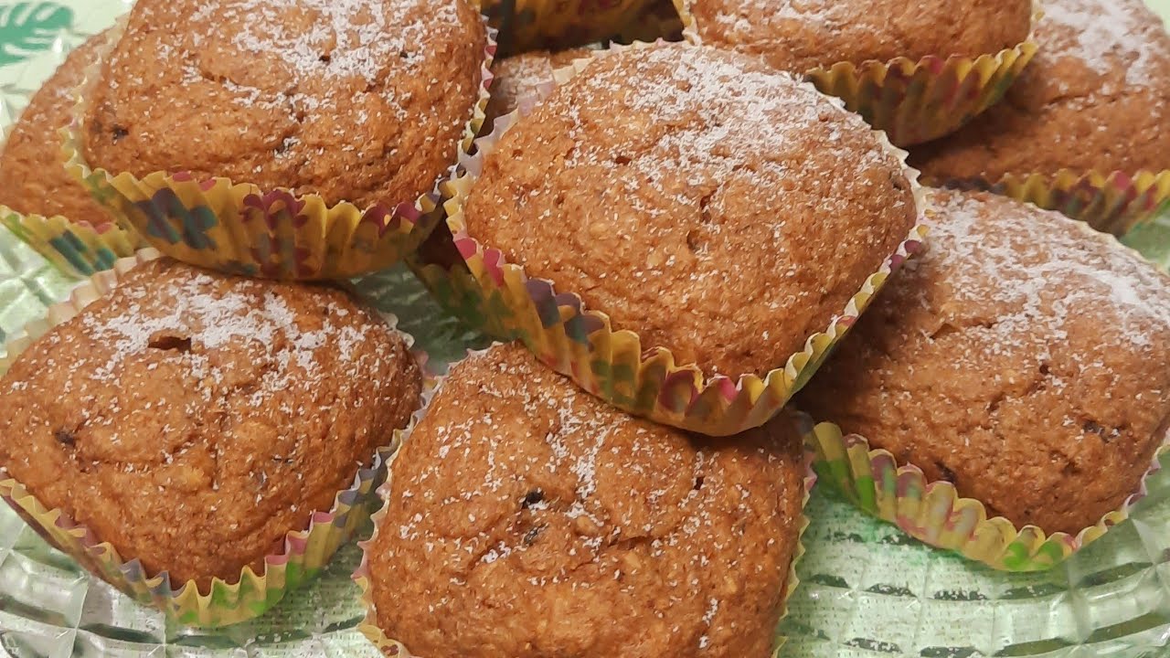Magdalenas de mango saludables sin azúcar