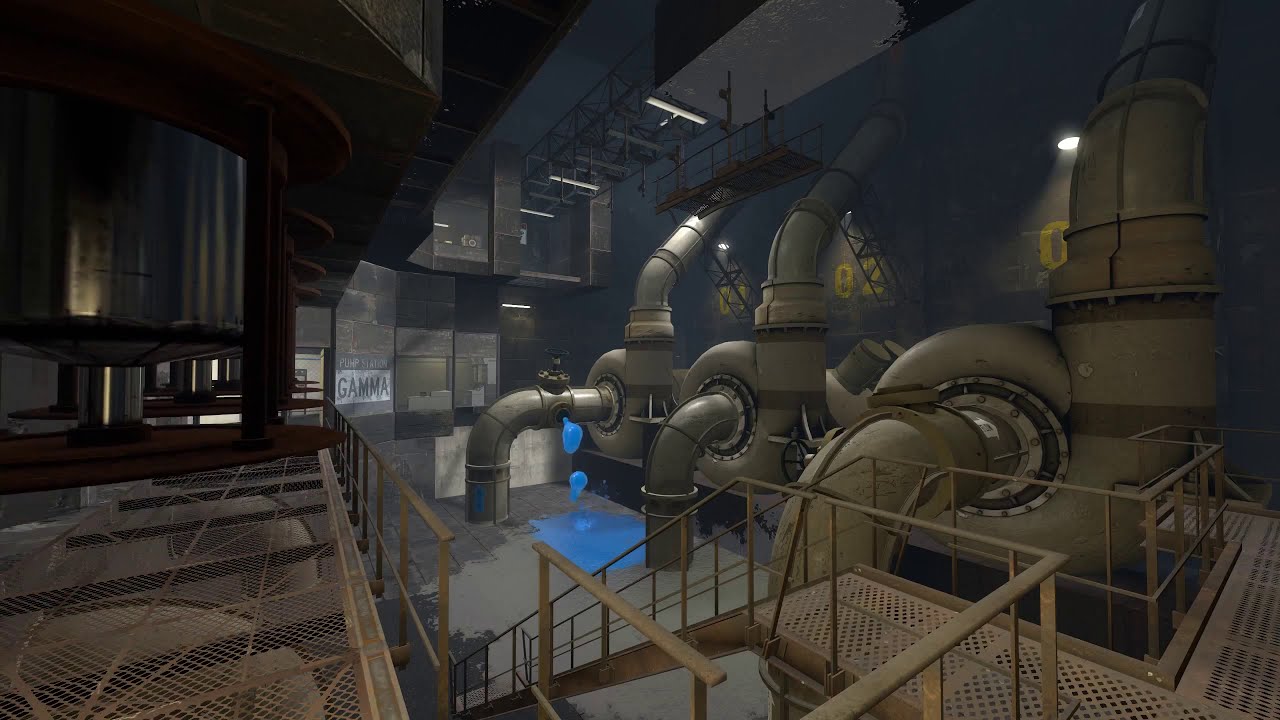 Portal 2 - Ambience - 57b  - Old Aperture: Pump Station Gamma [Active]