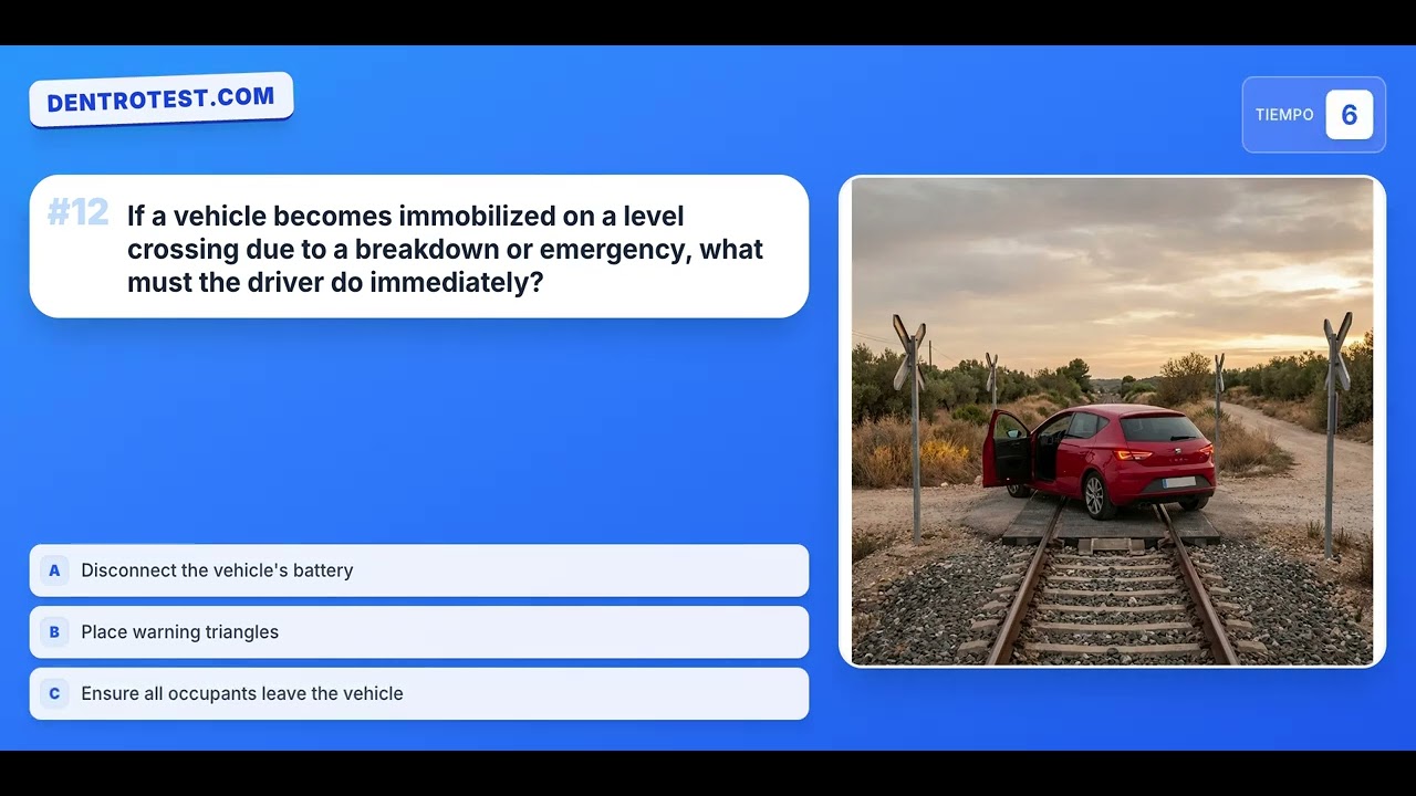 DGT Driving Test 2026 🚦 Right of Way Rules | Spanish Theory Exam Practice with Answers