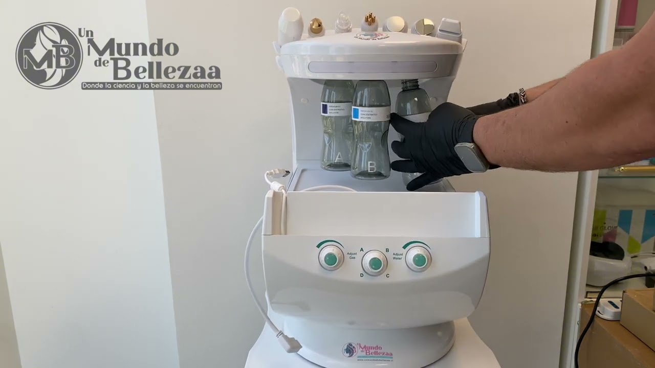 Hydrosmart 7 en 1 armado y uso parámetros   -smart ice blue - zhbl.  Equipo de hydrodermoabrasion