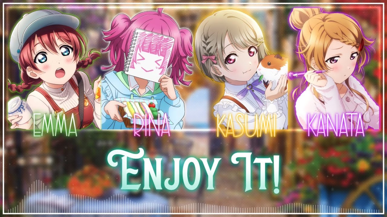 QU4RTZ - ENJOY IT! [FULL] [KAN/ROM/ENG] ~ Color Coded Lyrics