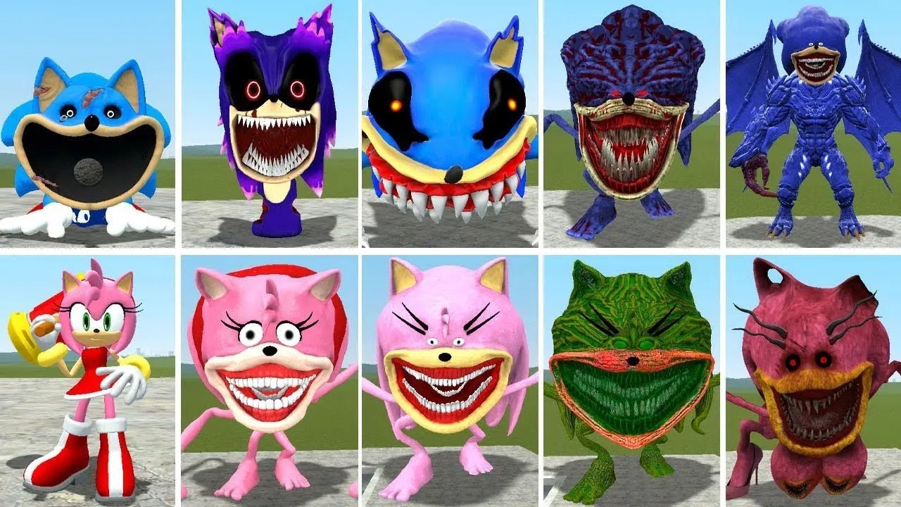 NEW ALL SONIC EXE FAMILY? VS ALL SONIC AMY 1-5? : SONIC VS ZOCHOSSIS BATTLE In Garry's Mod!