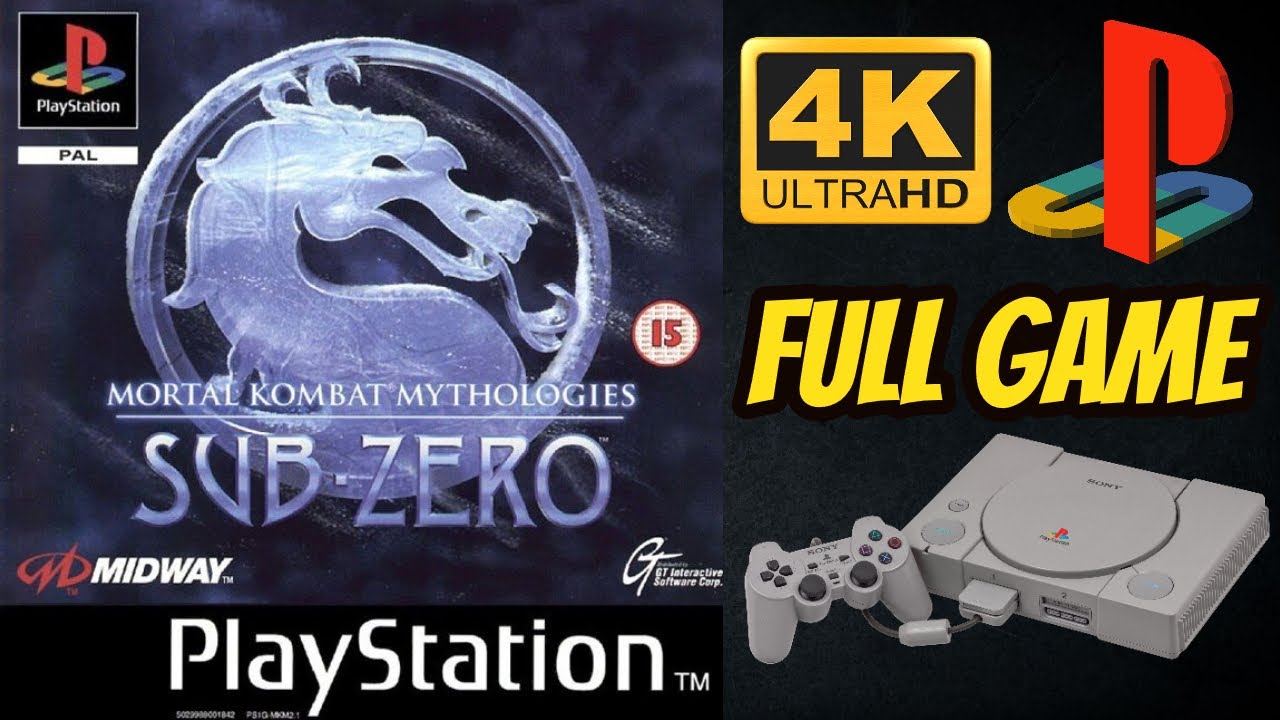 Mortal Kombat Mythologies: Sub-Zero | 4K60ᶠᵖˢ UHD🔴 | PS1 | Longplay Walkthrough Full Movie Game
