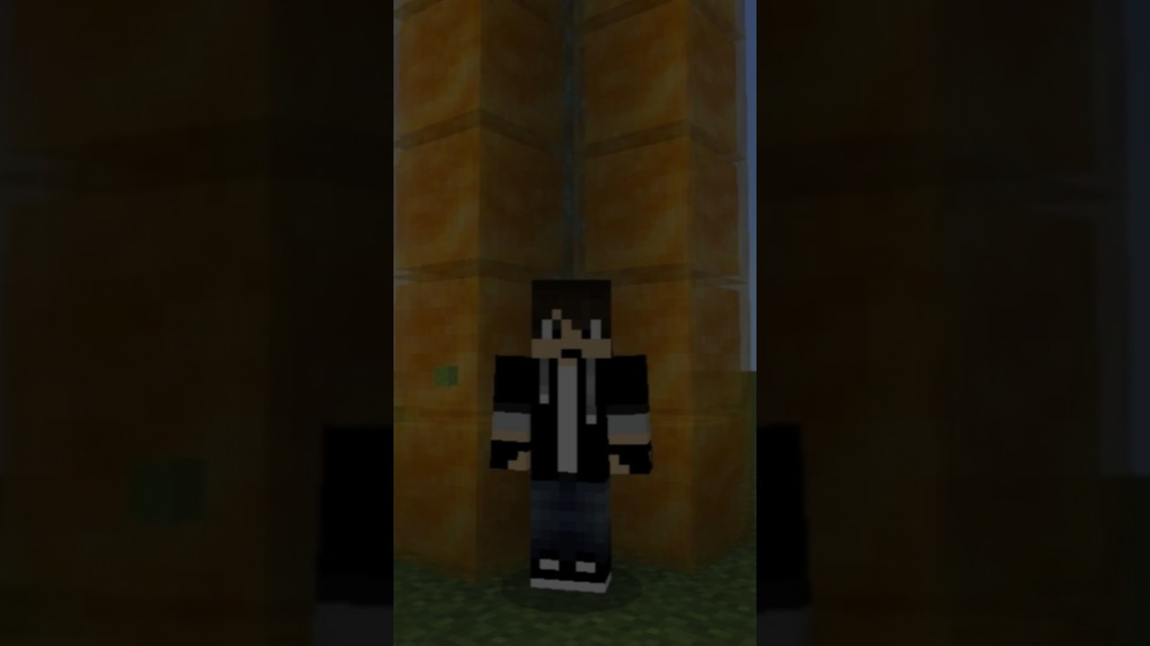 Honey blocks as ladder op Minecraft craft build😎 CritCrazee15 # shorts