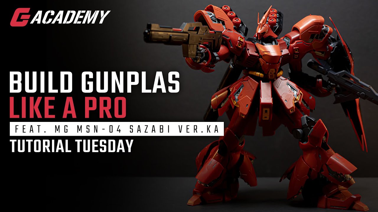 Как построить Gunpla как профессионал с MG Sazabi Ver. Ka | Учебное пособие, вторник | Выпуск 01