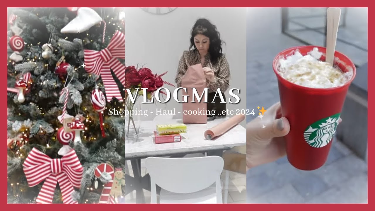Vlog de Noël : Shopping, Cooking & Haul. Passez la journée avec moi | Calendrier de l’avent SHEIN 🎄✨