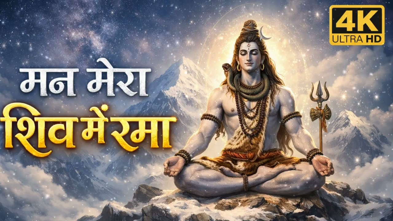 मन मेरा शिव में रमा | Shiv Meditation Bhajan | Mahadev Bhakti Song | 4K Ultra HD