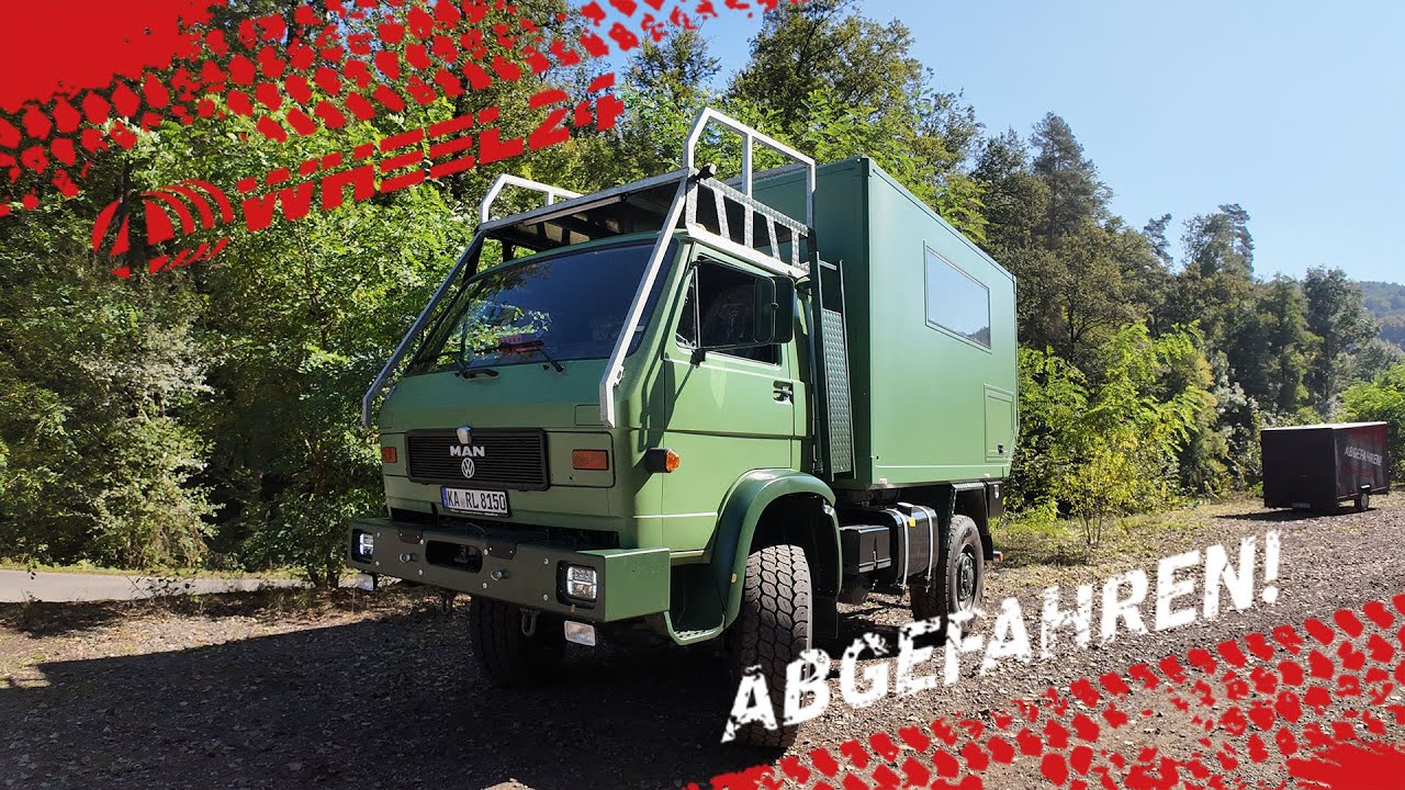 Expeditionsmobil unter 7,5t! Kompakt, grün und abenteuerbereit: Der 4wheel24 VW MAN G90! 🚐💚