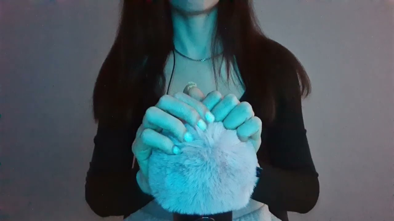 ASMR Brain Massage With Fluffy Mic Cover at 100% Intensity , personal attention, relax
