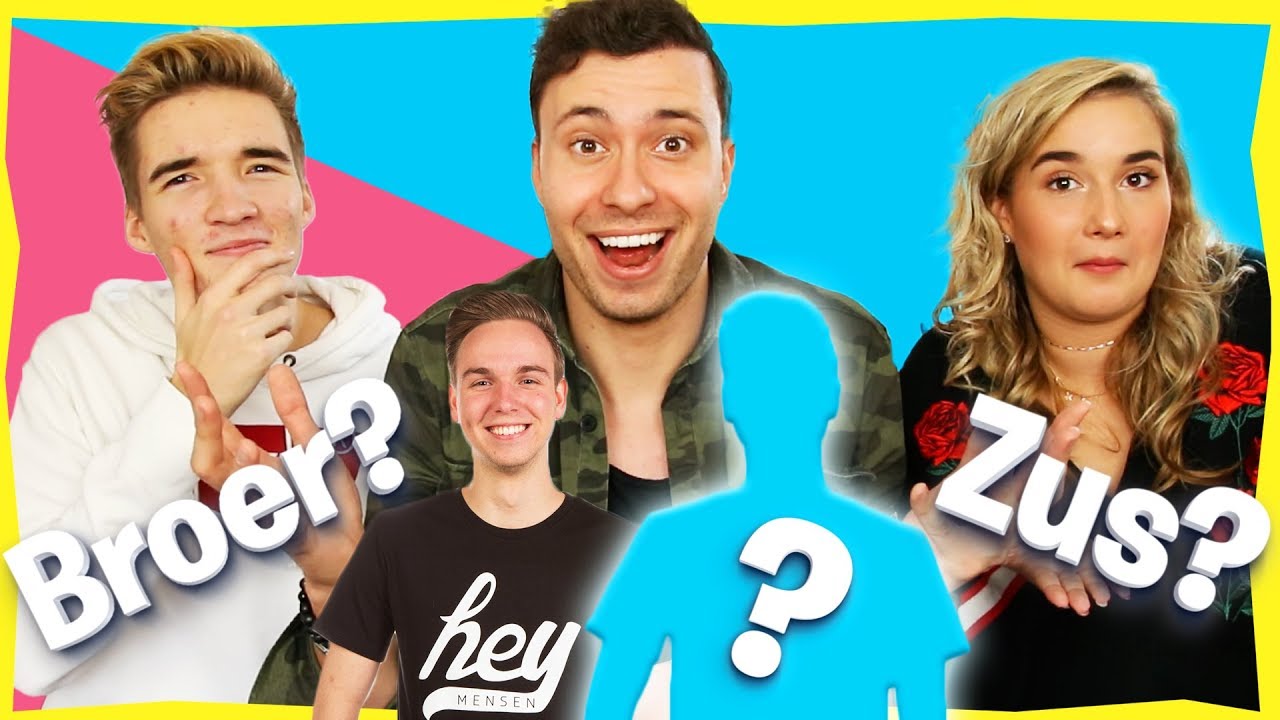 BROERS & ZUSSEN van YouTubers RADEN! Met Gio en Melanie