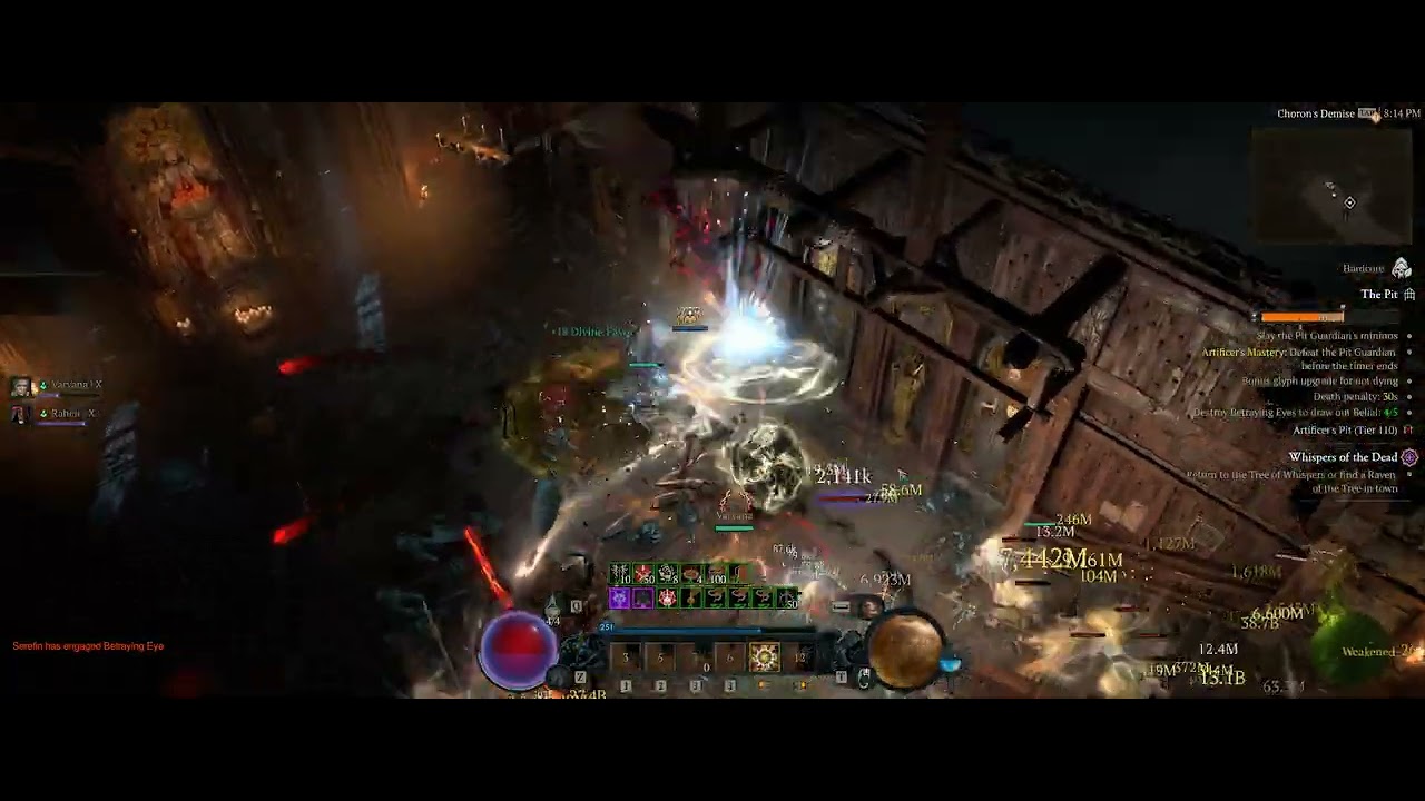 Hardcore SSF - Diablo 4 - S11 - Aura Paladin - Pit 110 - No Christmas Event