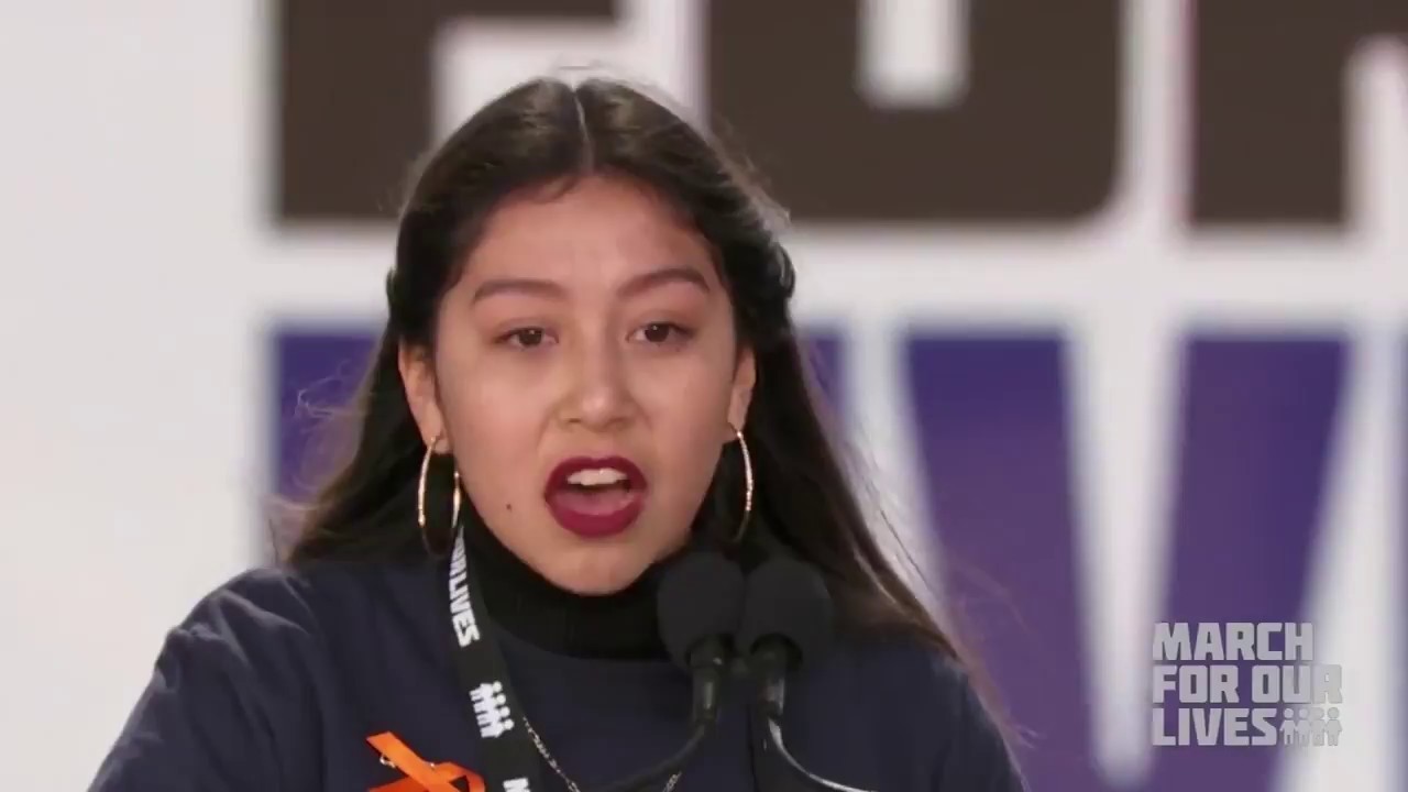 Edna Chavez Speaks at March For Our Lives - 