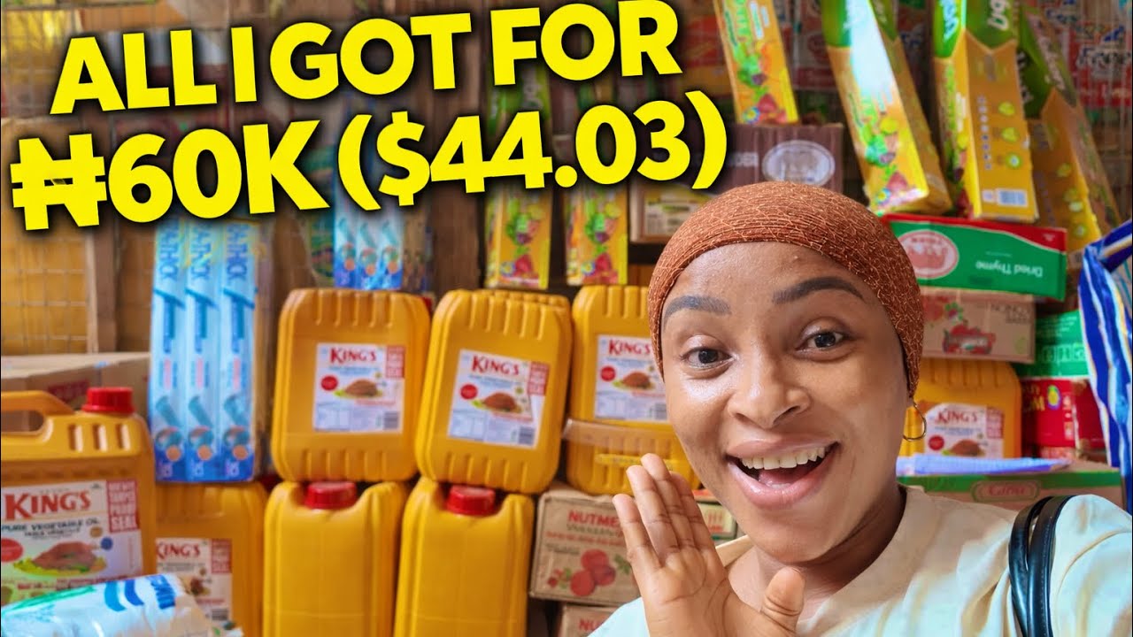 ALL I Got for ₦60K ($44.03) 😱 | Real Food Prices at Ogbeogonogo Market 