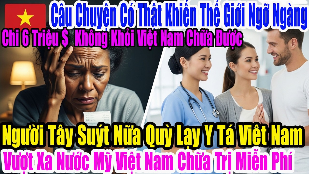 “Cả thế giới sững sờ! Cặp vợ chồng da màu trốn chạy viện phí ở Mỹ, nhưng Việt Nam đã cứu sống họ.”