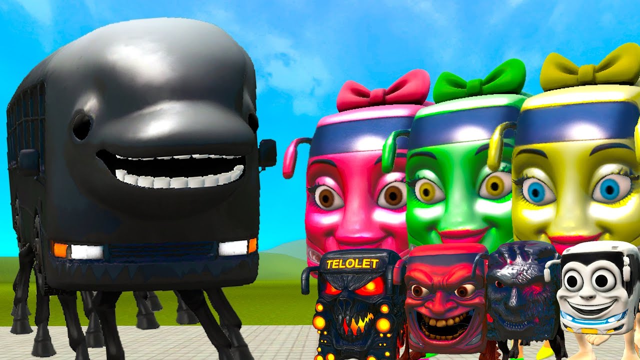 NEW RAAR BELUGA RAAR BUSSIE VS ALL RANG RING RENG BUS & BUSINA RENG - Italian Brainrot Memes in Gmod