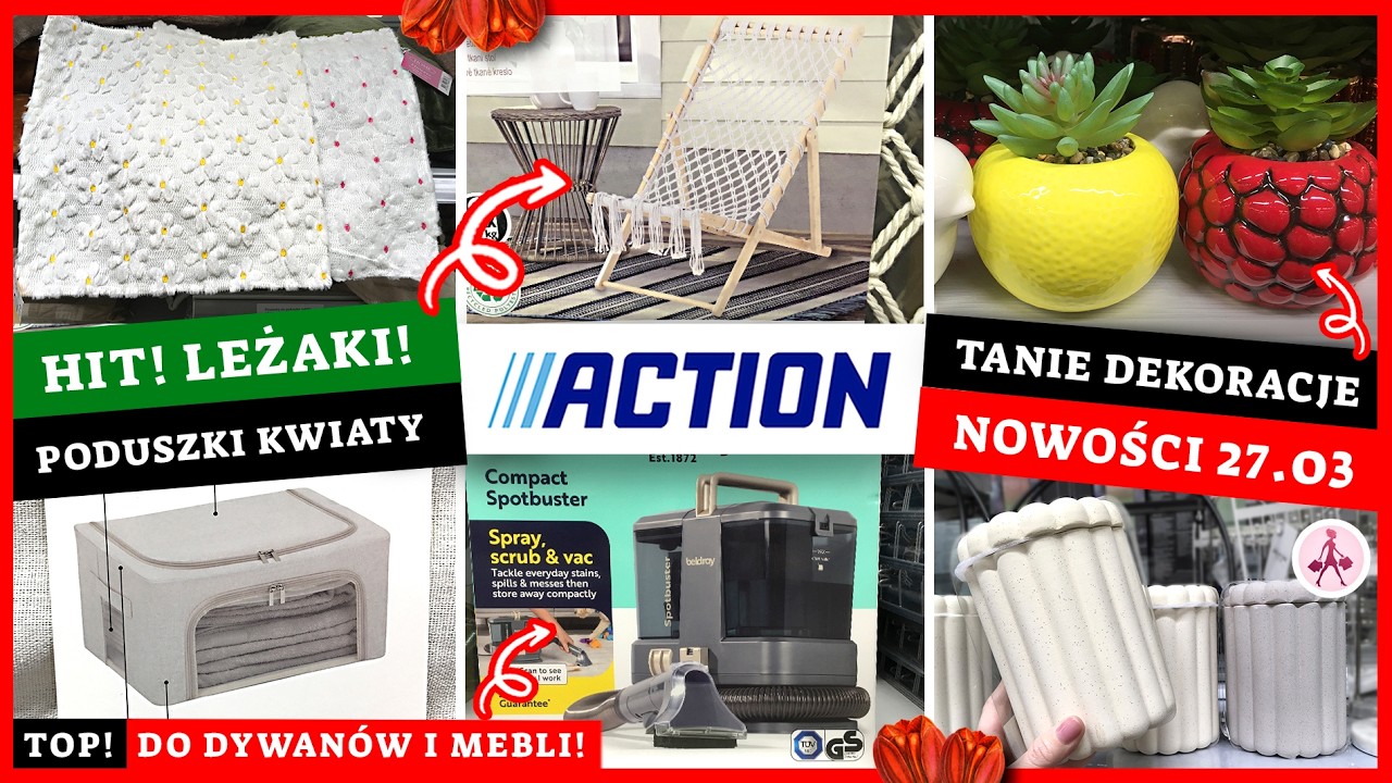ACTION hit leżakiI! 😍 ODKURZACZ PIORĄCY! 😱 Cudne poszewki kwiaty 🌸 Ile nowości! 😍