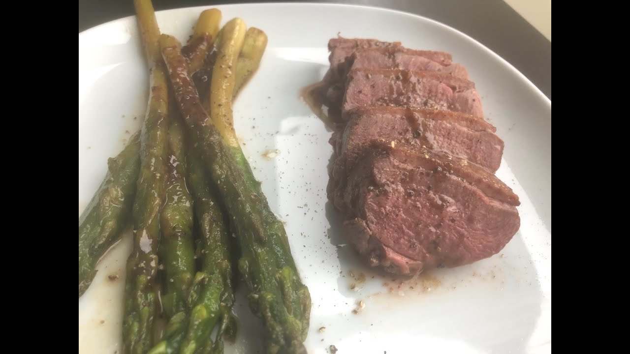 Pan Seared Duck Breast & Braised Asparagus