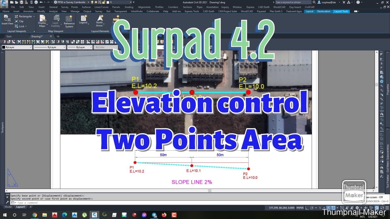 Elevation Control Two Points Area