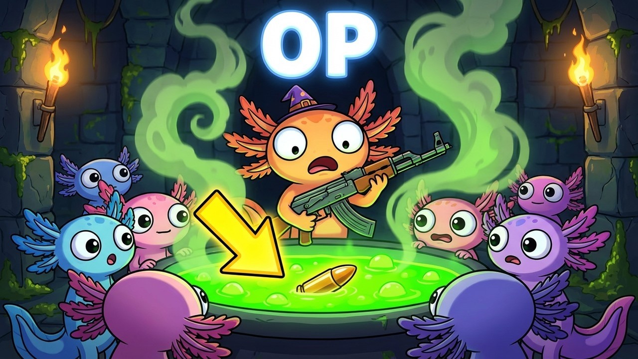 Every axolotl has a different strategy