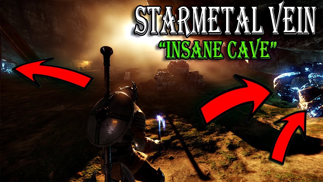 NEW WORLD | STARMETAL VEIN CAVE! INSANE STAR METAL ORE FARMING CAVE!
