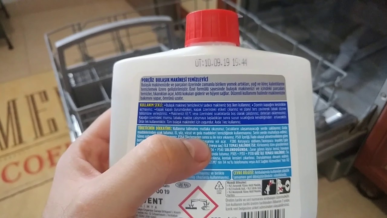 #Porçöz #bulaşık makinesi #temizleyici