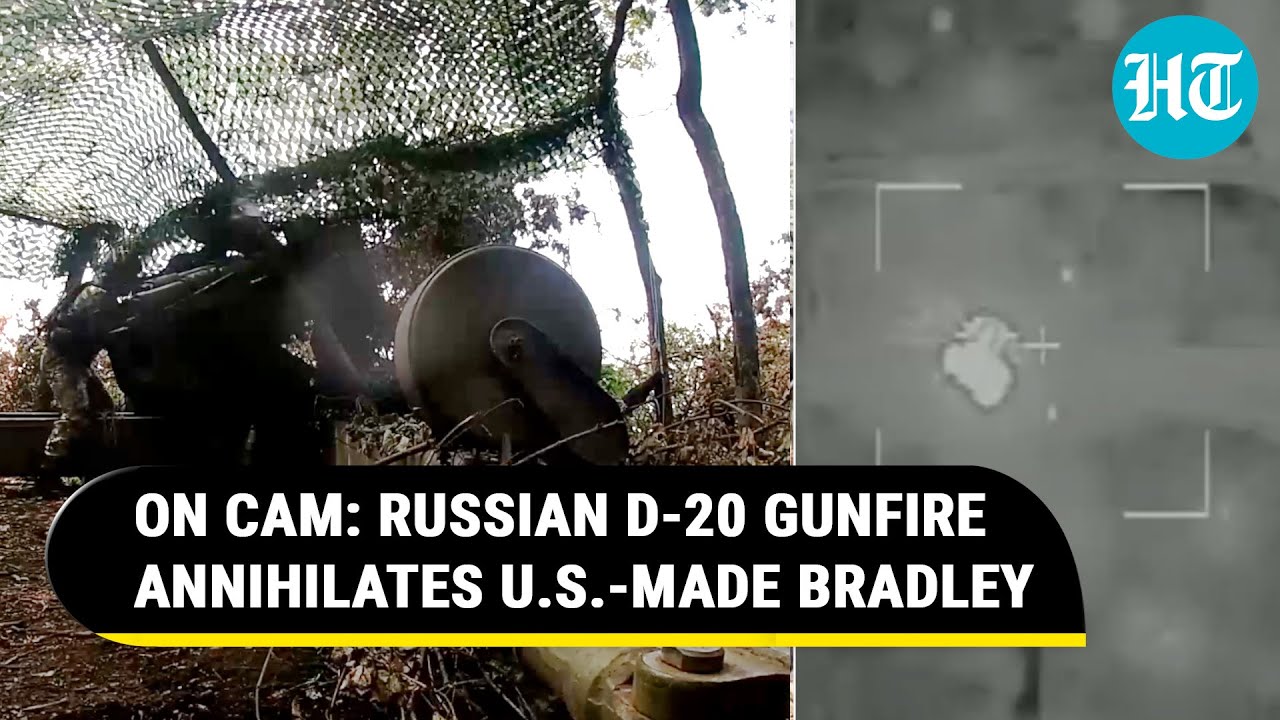 Putin's Men Bomb Another U.S.-made Bradley; Watch Russian Artillery Wreak Havoc In Ukraine