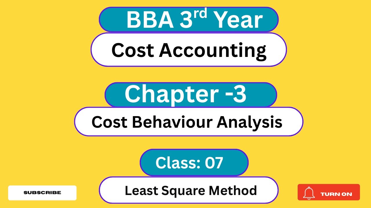 Анализ поведения затрат (भीय भीयाराणिक अनलिंग): Класс -8 || Учет затрат || Бакалавр делового адми...