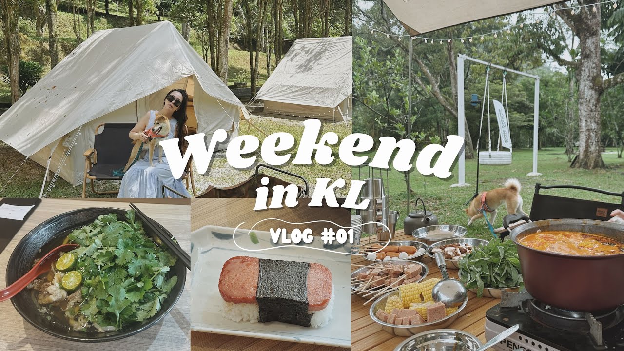 Vlog | Best coriander udon! Yoga at Carve, camping at Little Habitat Bentong, cocktails at Coley KL